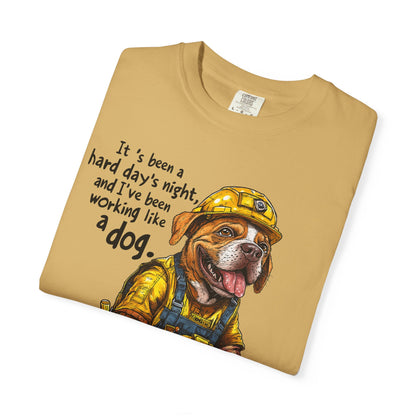 Hard Days Night, Construction Dog Super Soft Tee Shirt
