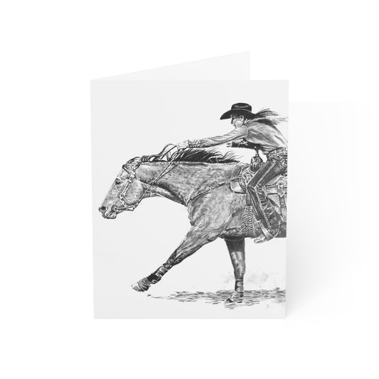 Running Home Barrel Racer Postcard Bundles (envelopes included)