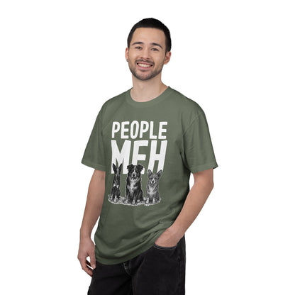 People? Meh T-shirt | Cowdog Illustration, Dog Lover Tee