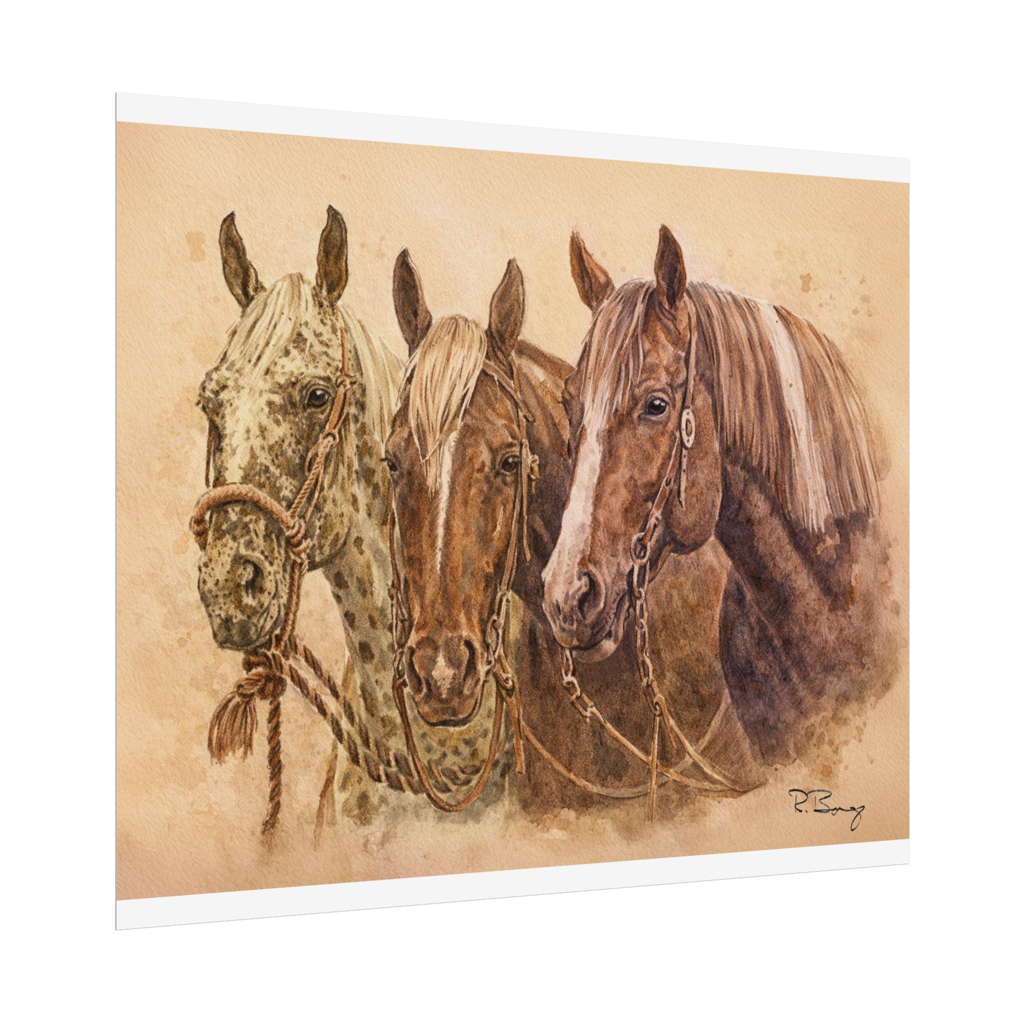 Horse Trio Print