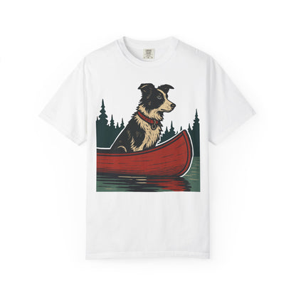 The Border Collie and the Canoe T-Shirt