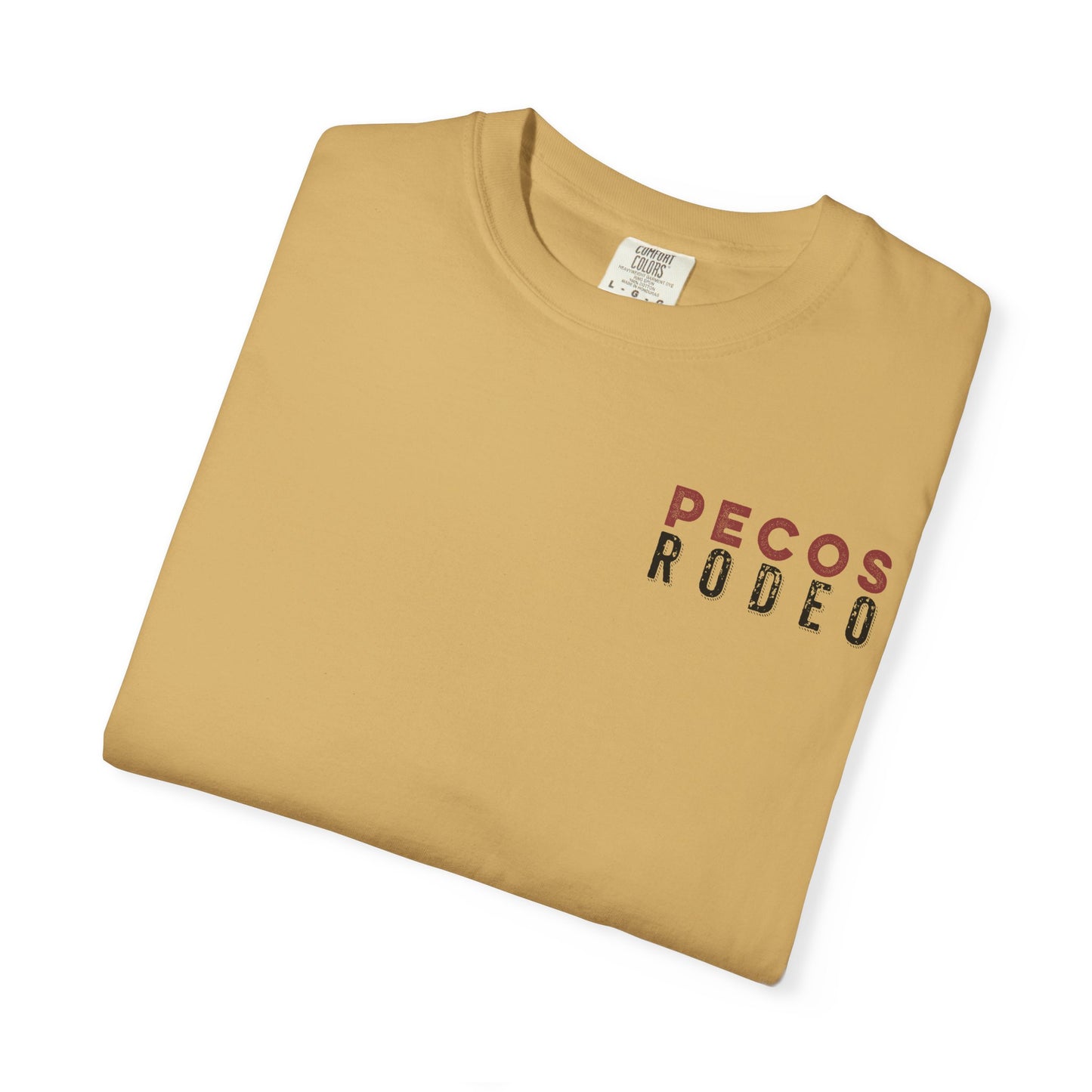 Vintage Pecos Rodeo 1883, front and back design