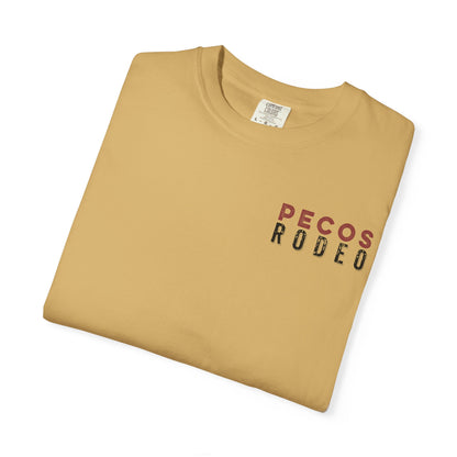 Vintage Pecos Rodeo 1883, front and back design