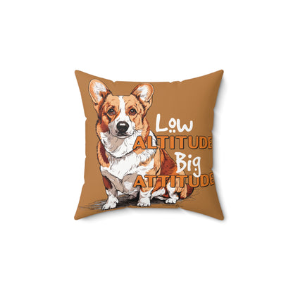 Square Pillow - Corgi, Low Altitude Pillow