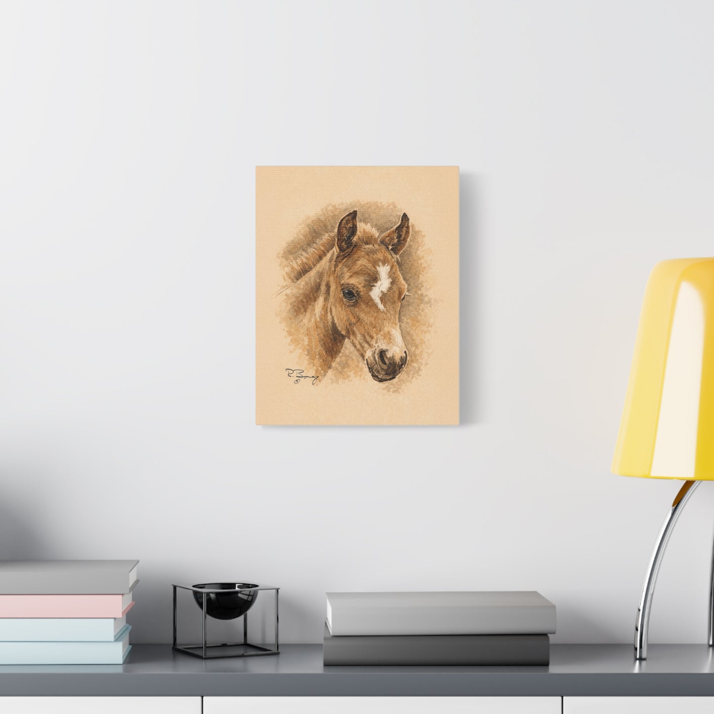 Lightning Colt Stretched Canvas Print
