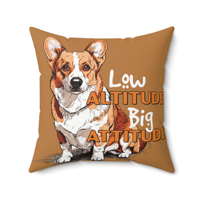 Square Pillow - Corgi, Low Altitude Pillow