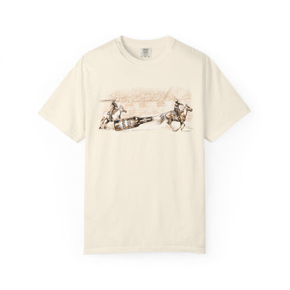 Team Ropers Roping Bottle Unisex T-shirt - Original Art Design