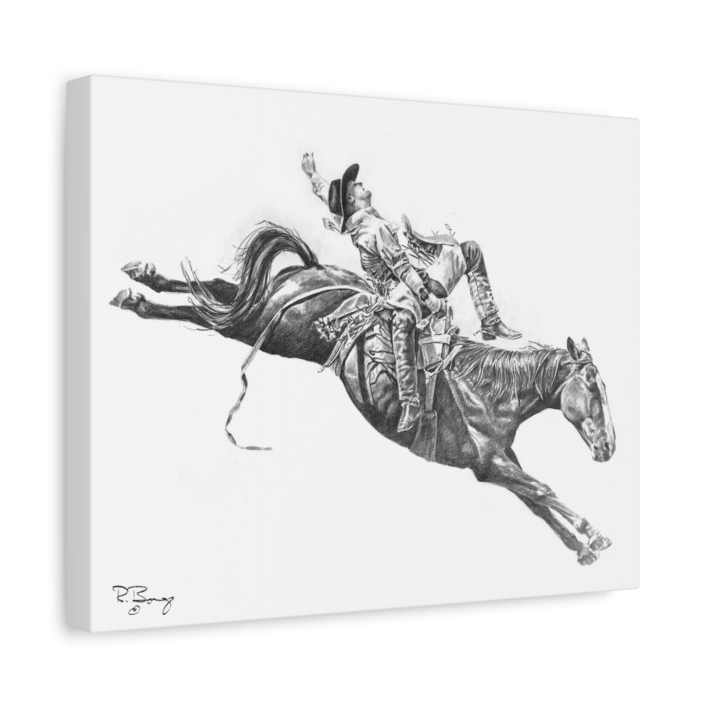 Bareback Rider, Custom Stretched Canvas