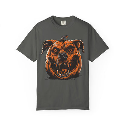 Scary Dog Pumpkin Head T-Shirt