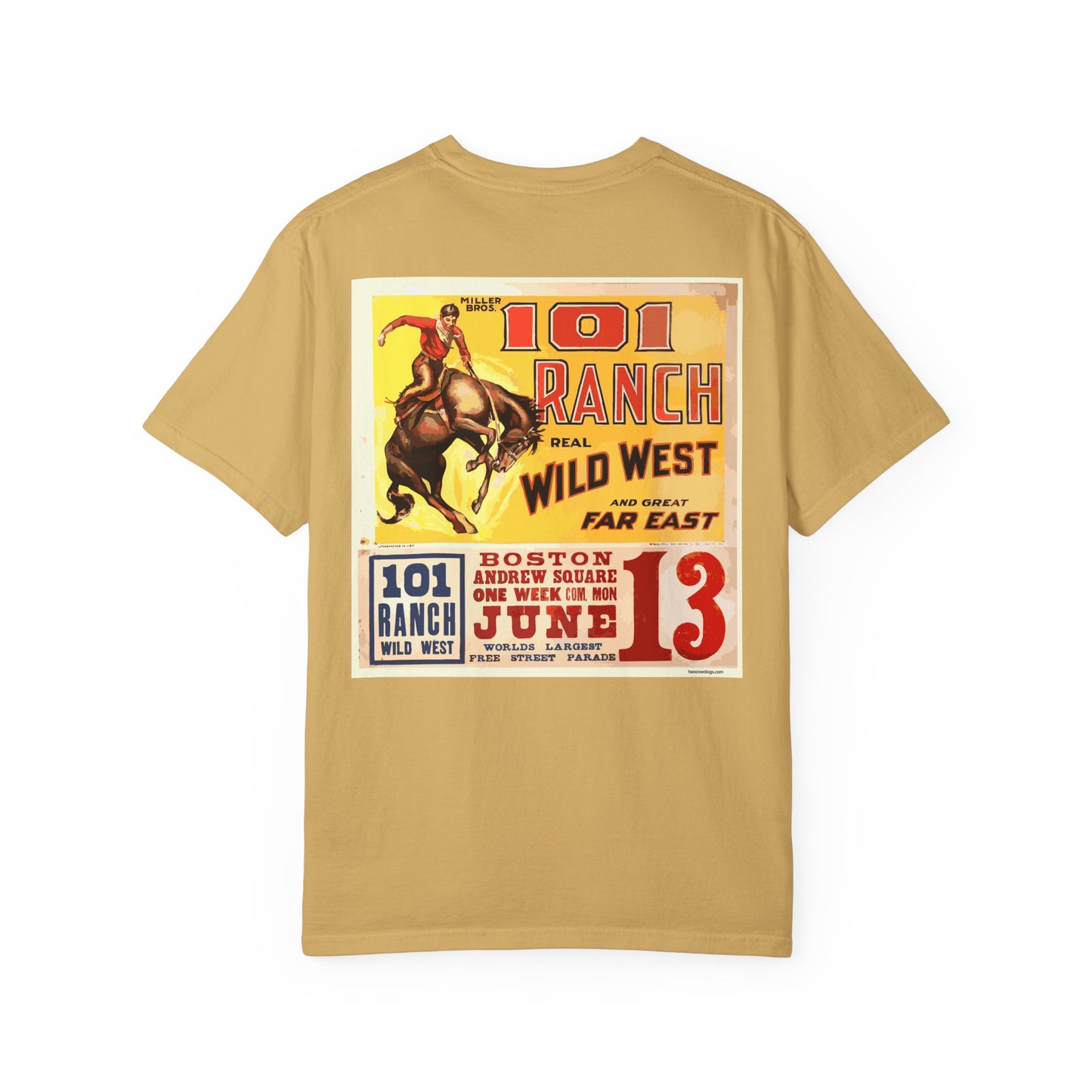 Vintage Wild West Rodeo T-Shirt, Front and Back