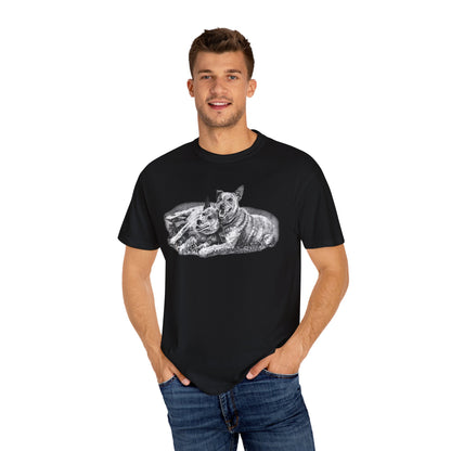 Two Red Heeler Cowdogs Unisex T-Shirt