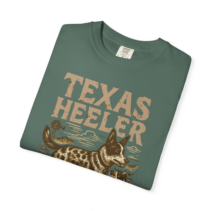 Texas Heeler Ranch Dog T-Shirt — Grit, Lightning & Loyalty