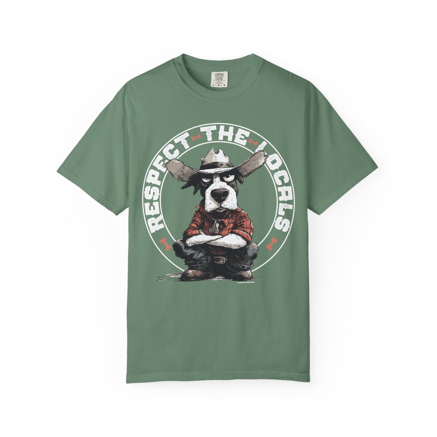 Respect the Locals T-shirt with Cowdog Design