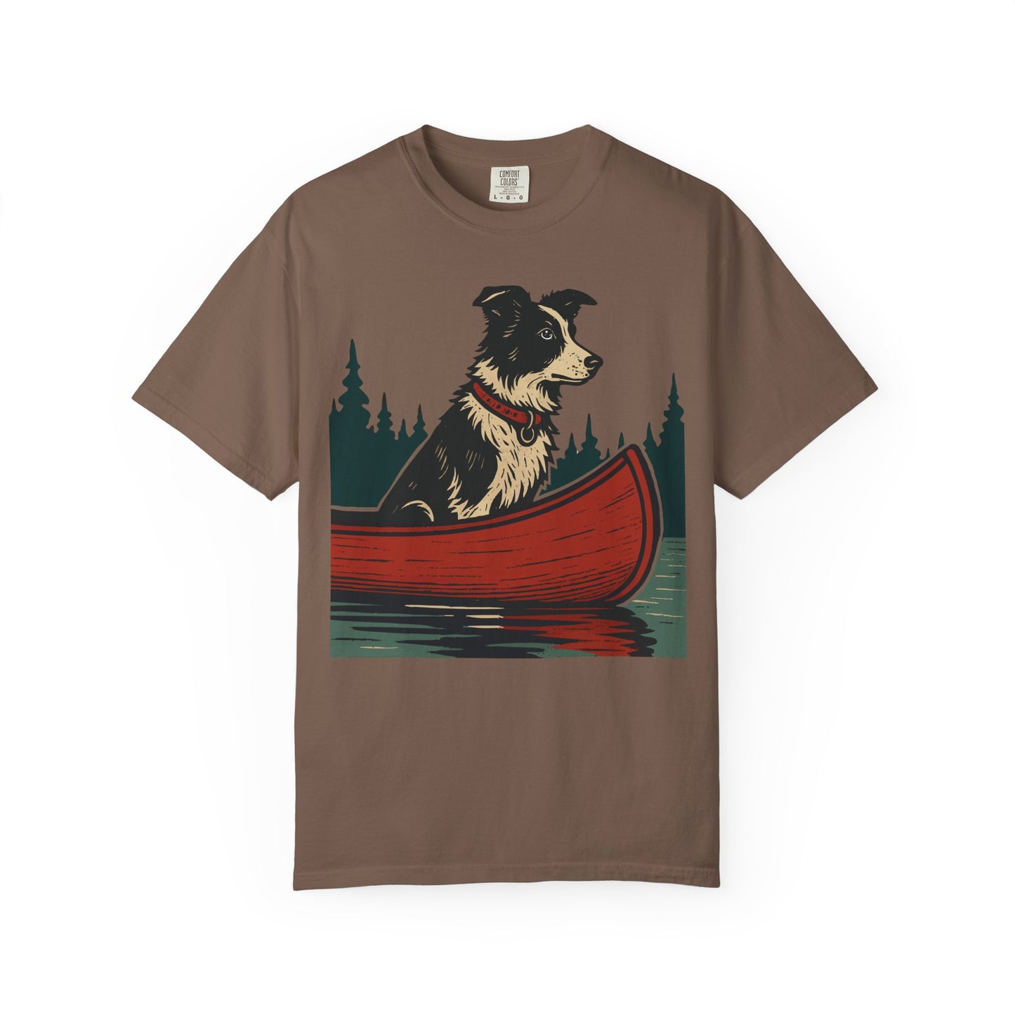 The Border Collie and the Canoe T-Shirt