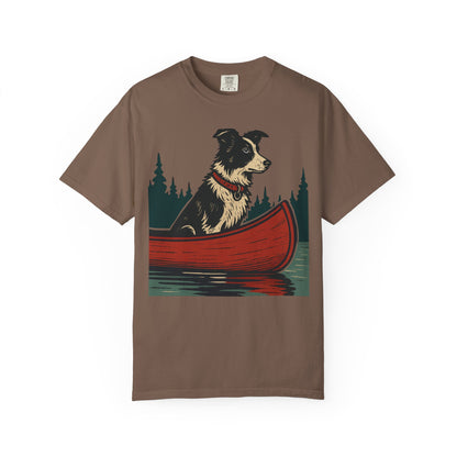 The Border Collie and the Canoe T-Shirt