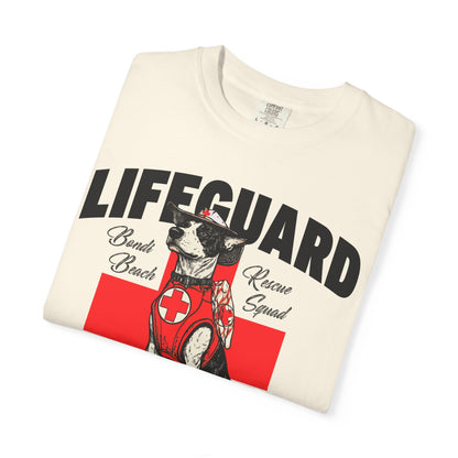 Lifeguard Dog Bondi Beach Garment-Dyed T-Shirt