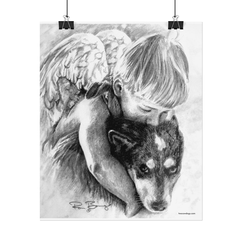 Little Angel and Heeler Print