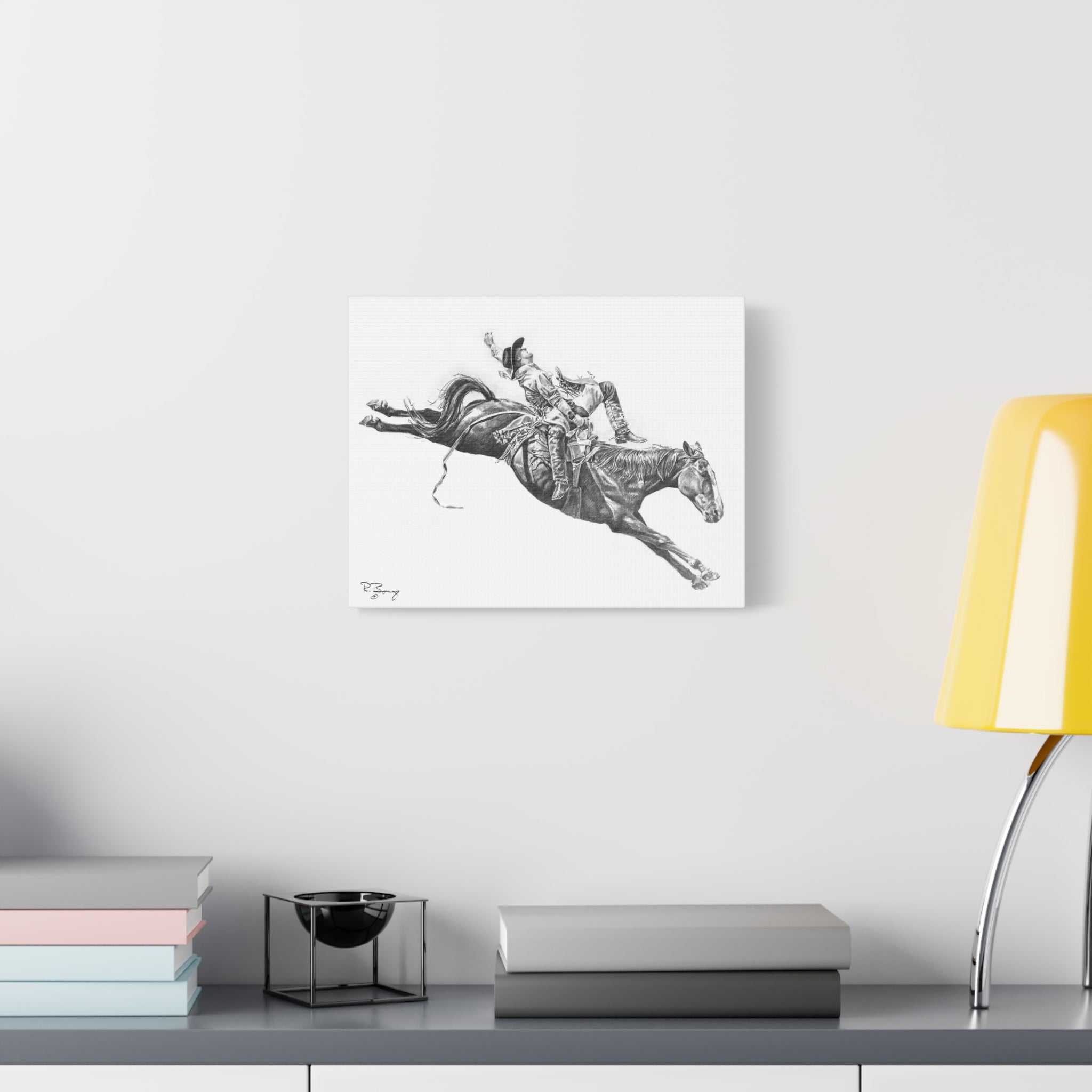 Bareback Rider, Custom Stretched Canvas