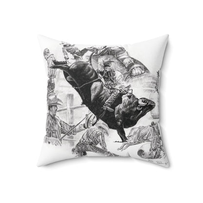 Bull Riding Pillow