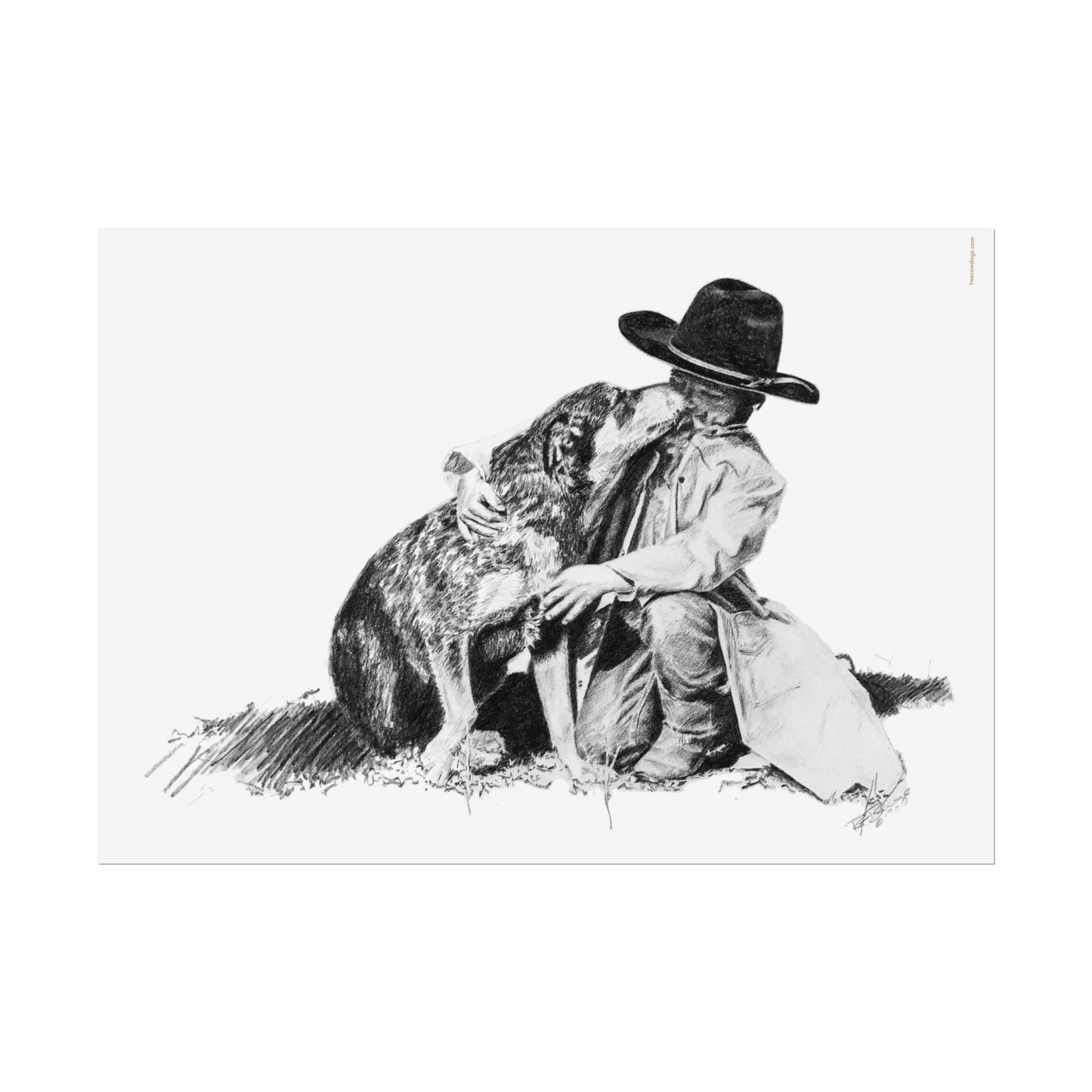 First Kiss, Heeler and Cowkid Custom Print