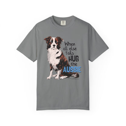 Australian Shepherd, Aussie Hug Unisex T-shirt