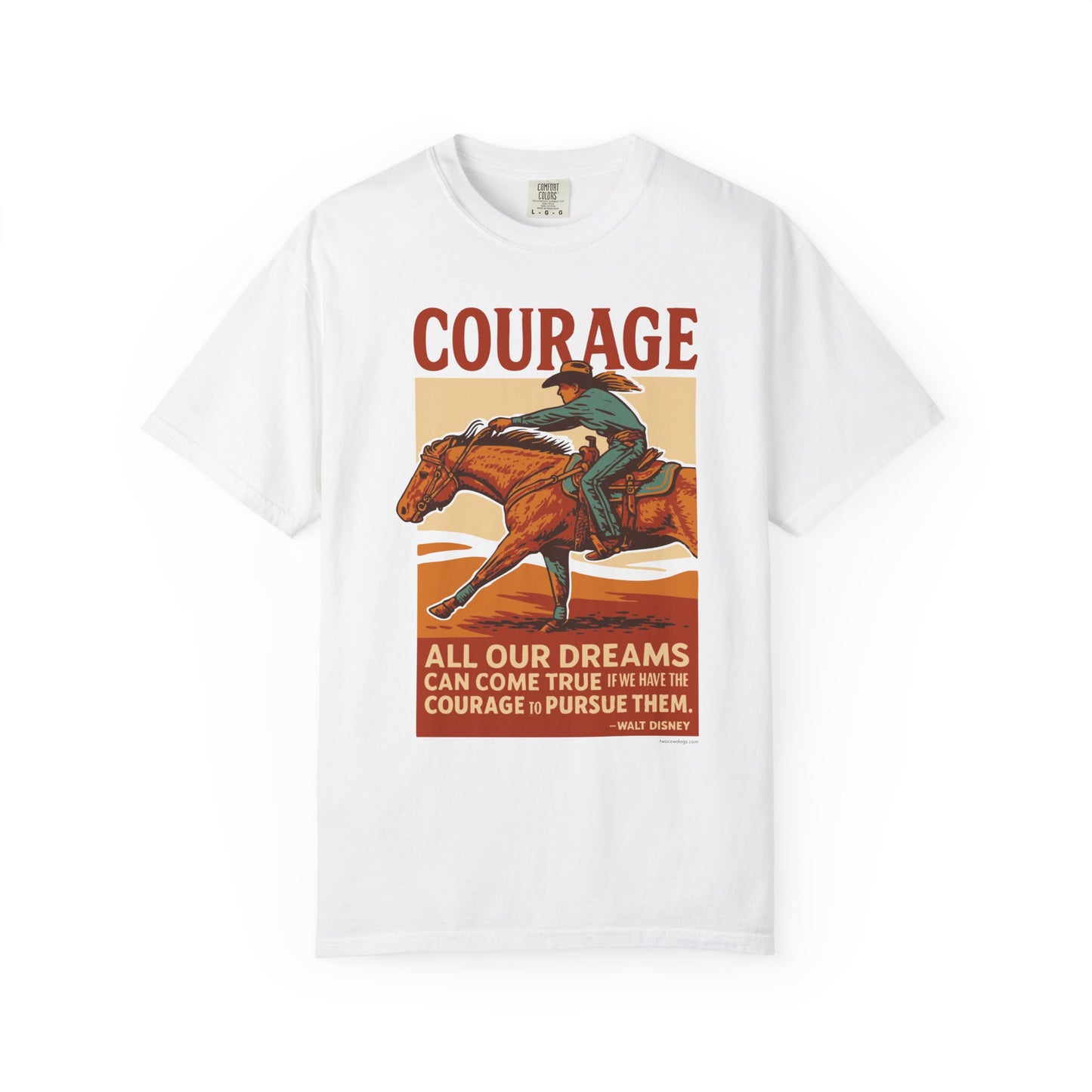 Barrel Racing Courage Graphic T-Shirt