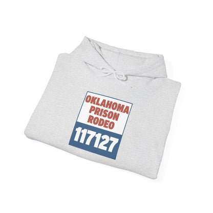 Vintage Rodeo Hoodie with 1940s Prison Rodeo Poster Design