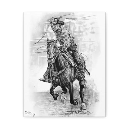 Ranch Roper 2, Custom Stretched Canvas
