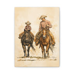 Father and Son Matte Stretched Canvas Print — 1.25" Edge