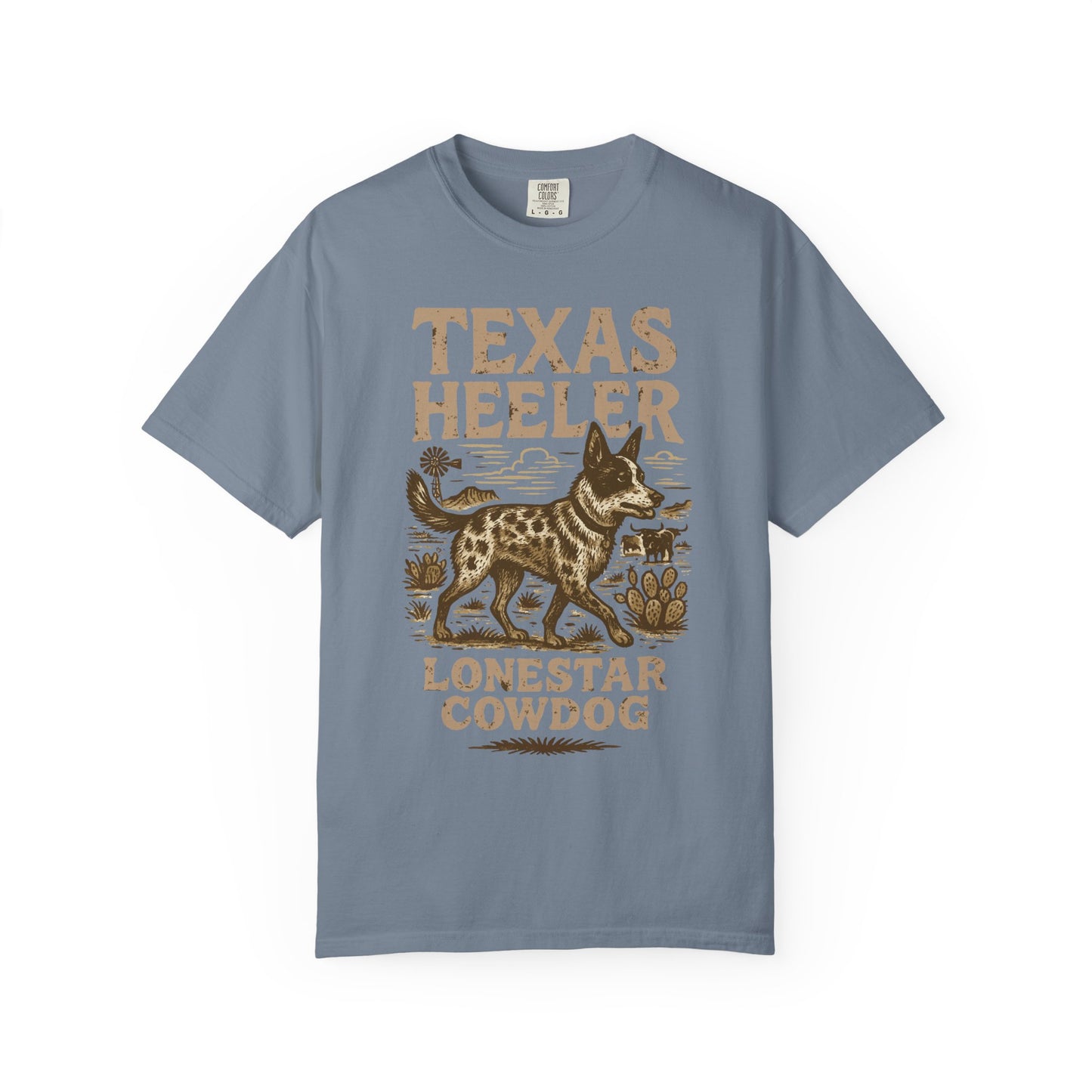 Texas Heeler Ranch Dog T-Shirt — Grit, Lightning & Loyalty