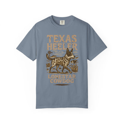 Texas Heeler Ranch Dog T-Shirt — Grit, Lightning & Loyalty