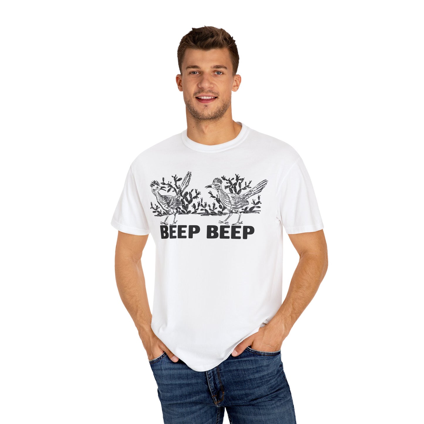 Beep Beep Roadrunner Garment-Dyed T-shirt