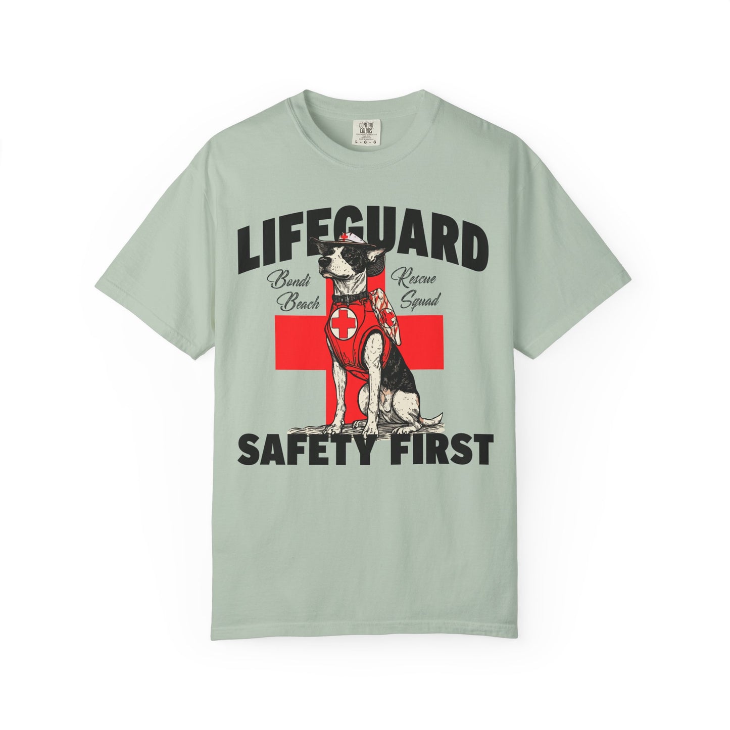 Lifeguard Dog Bondi Beach Garment-Dyed T-Shirt