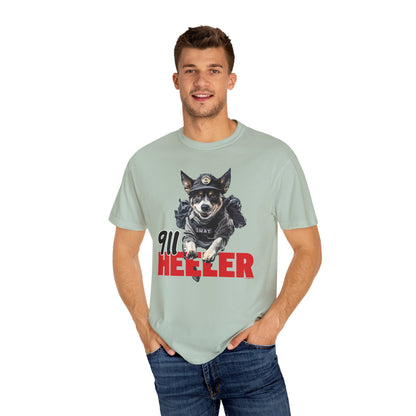 Heeler 911 Unisex T-shirt - Police Dog Design