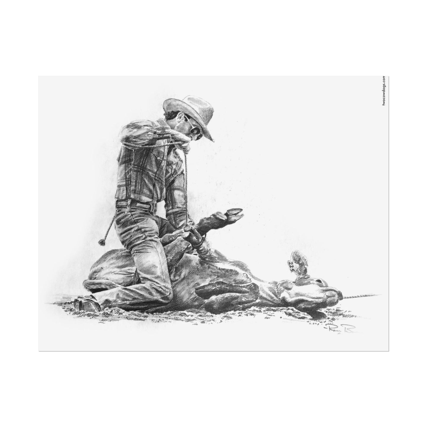 Tie-Down Roper, Custom Print