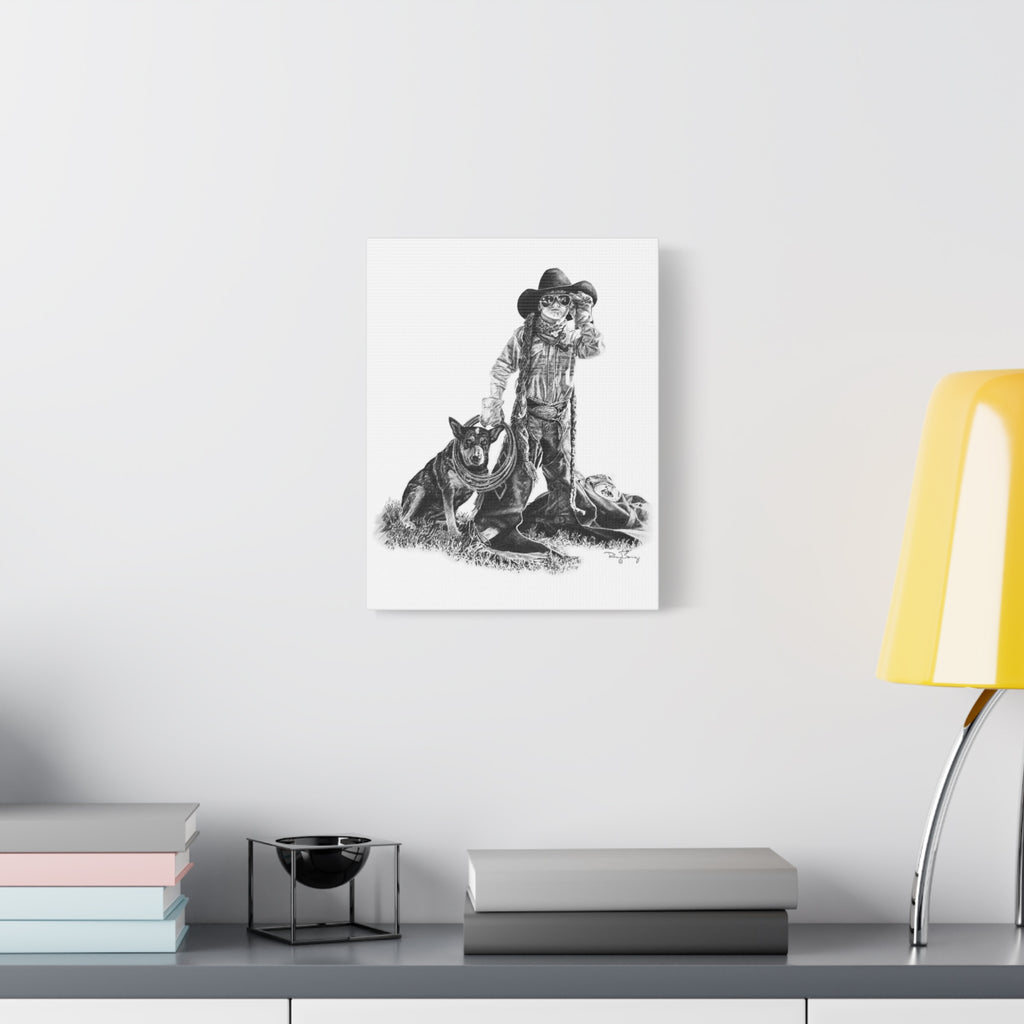 Future All-Around Cowboy Stretched Canvas