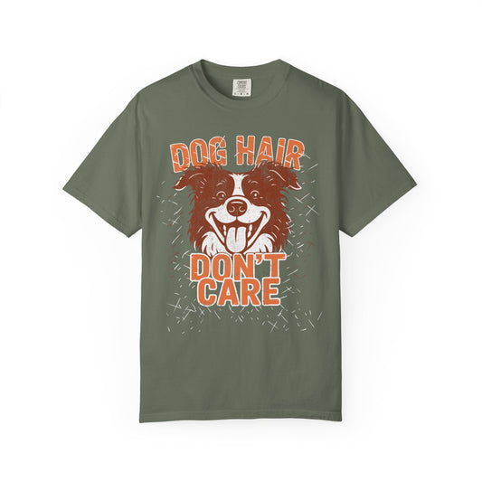 Dog Hair, Don't Care T-Shirt with Border Collie