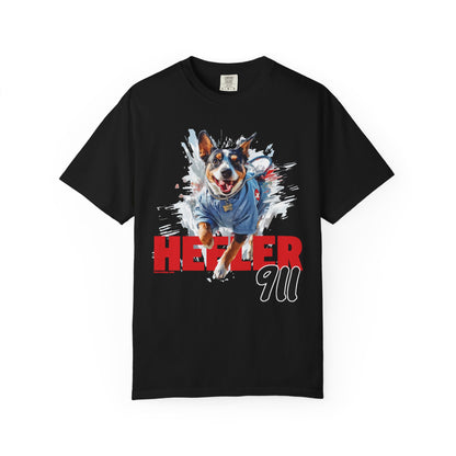 Heeler 911 Unisex T-shirt - Nurse Heeler Dog Design