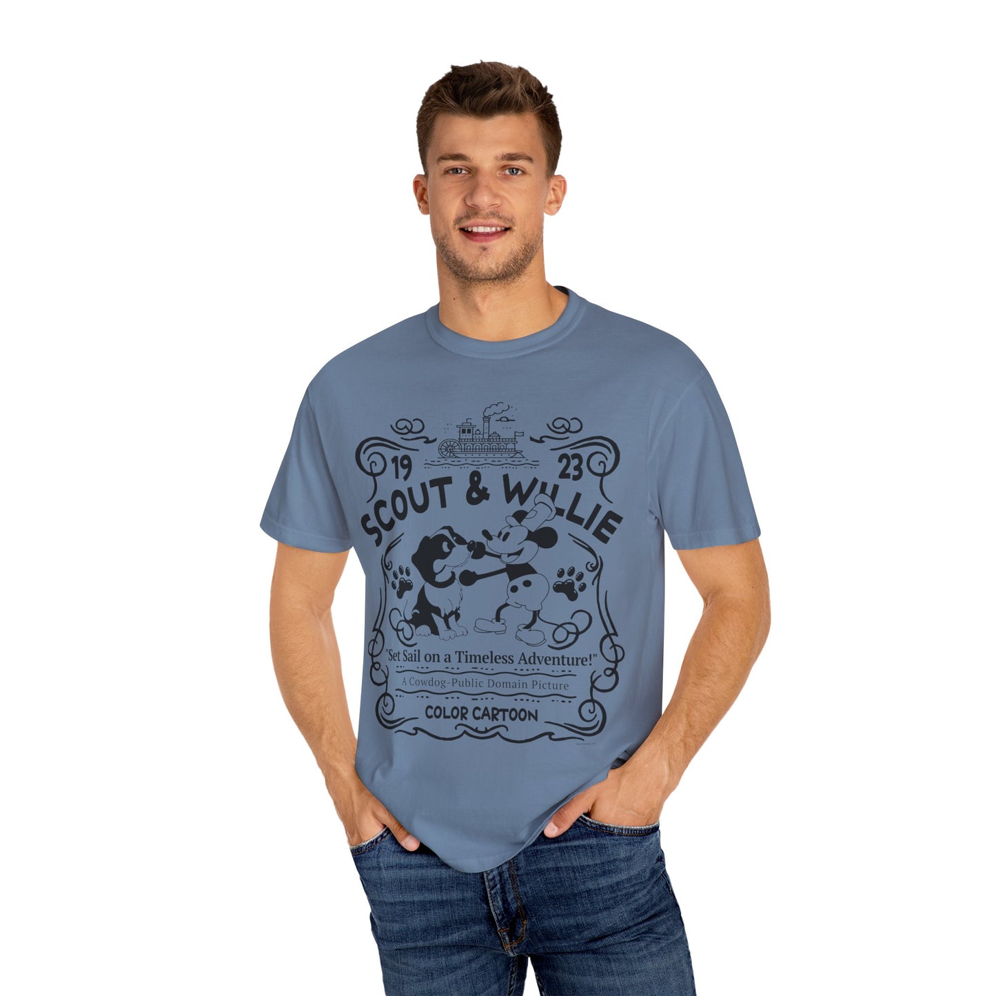 Vintage Scout and Steamboat Willie T-Shirt