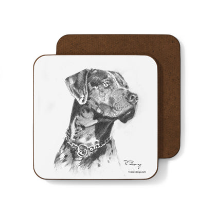 Catahoula Leopard Dog Hardboard Back Coaster