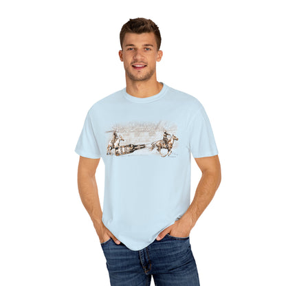 Team Ropers Roping Bottle Unisex T-shirt - Original Art Design