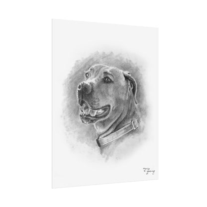Black Mouth Cur, Custom Print