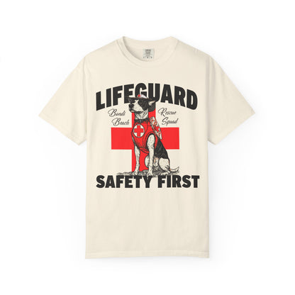 Lifeguard Dog Bondi Beach Garment-Dyed T-Shirt