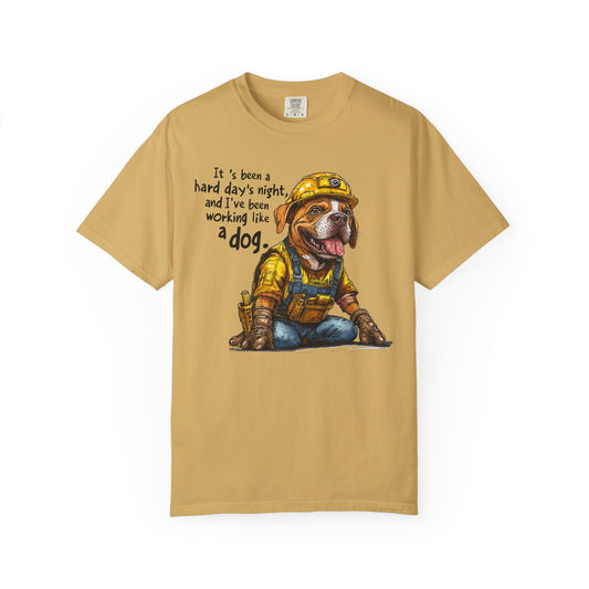Hard Days Night, Construction Dog Super Soft Tee Shirt
