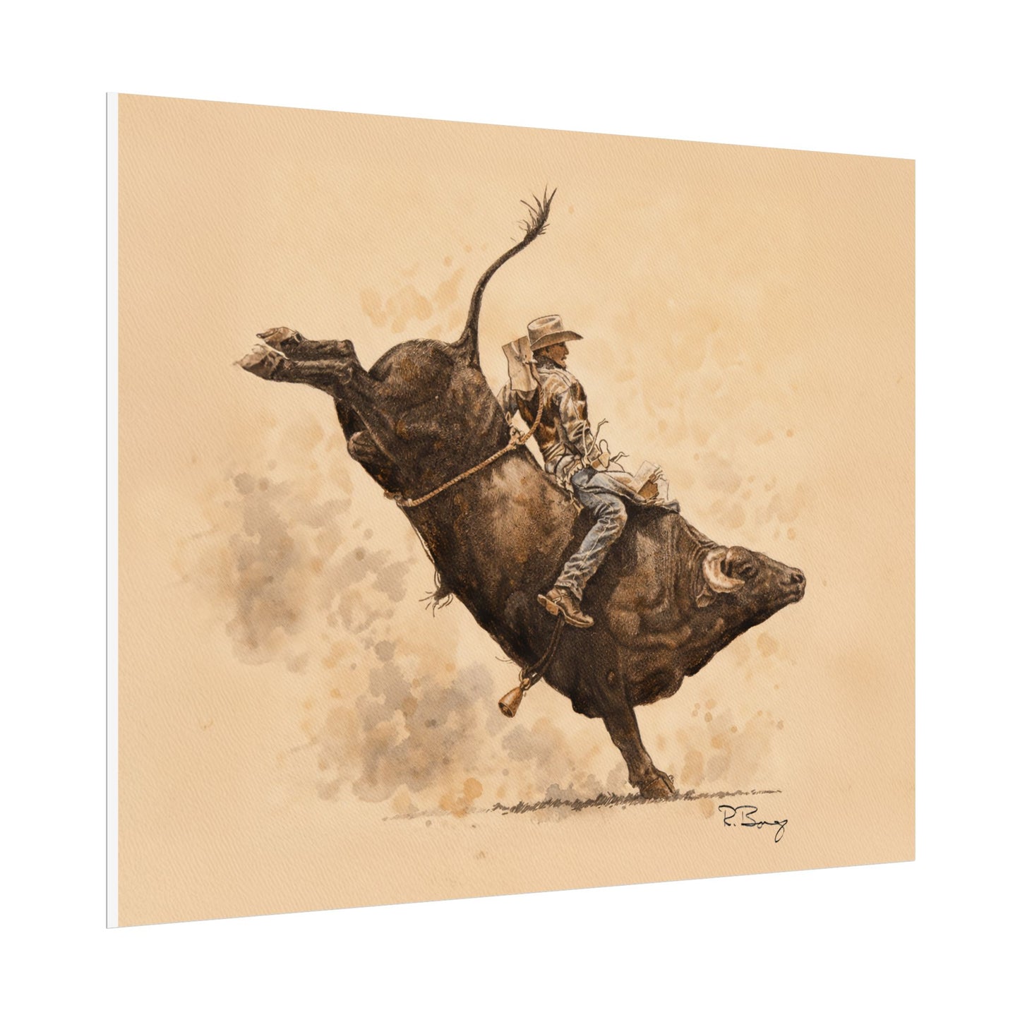 Rodeo Bull Rider Print