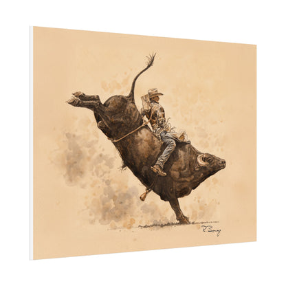 Rodeo Bull Rider Print