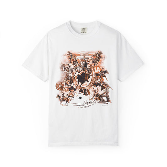 Vegas Rodeo Collage Garment Dyed T-Shirt
