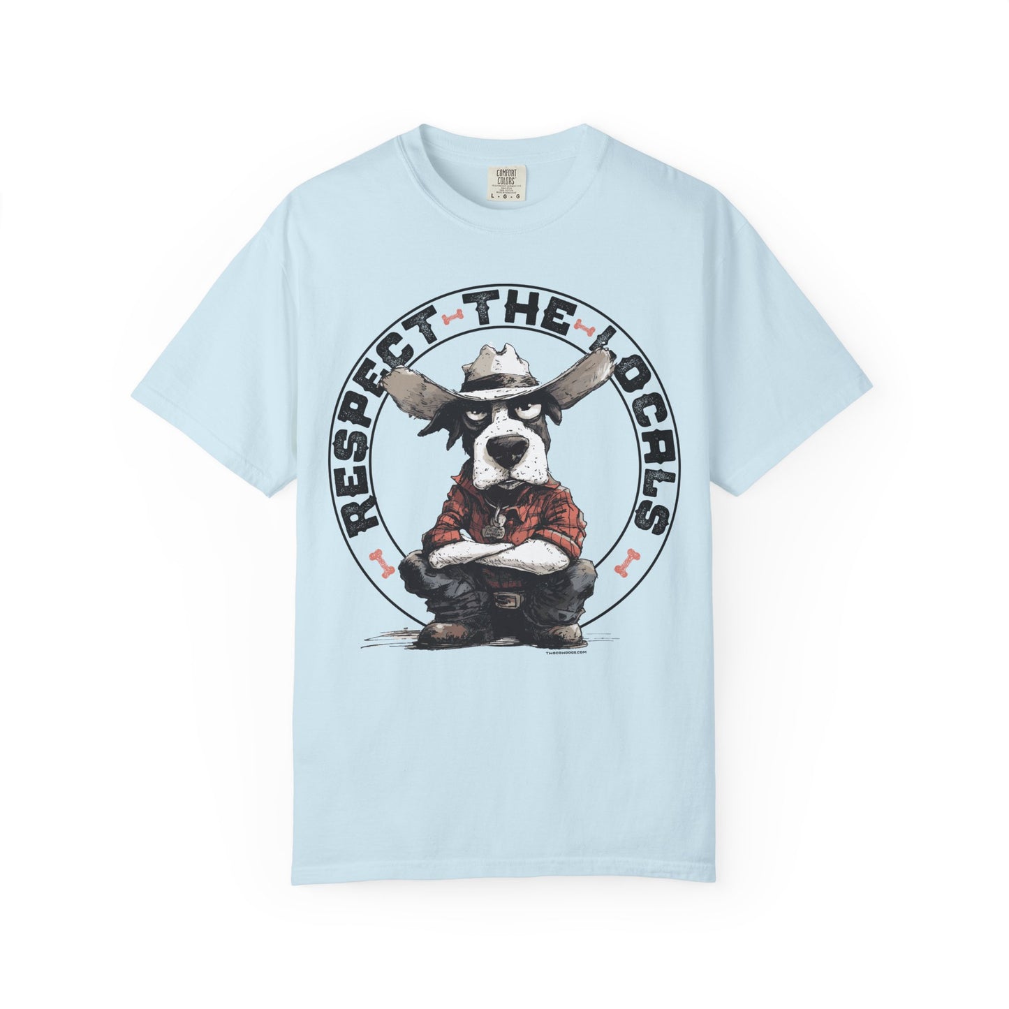 Respect the Locals T-shirt with Cowdog Design