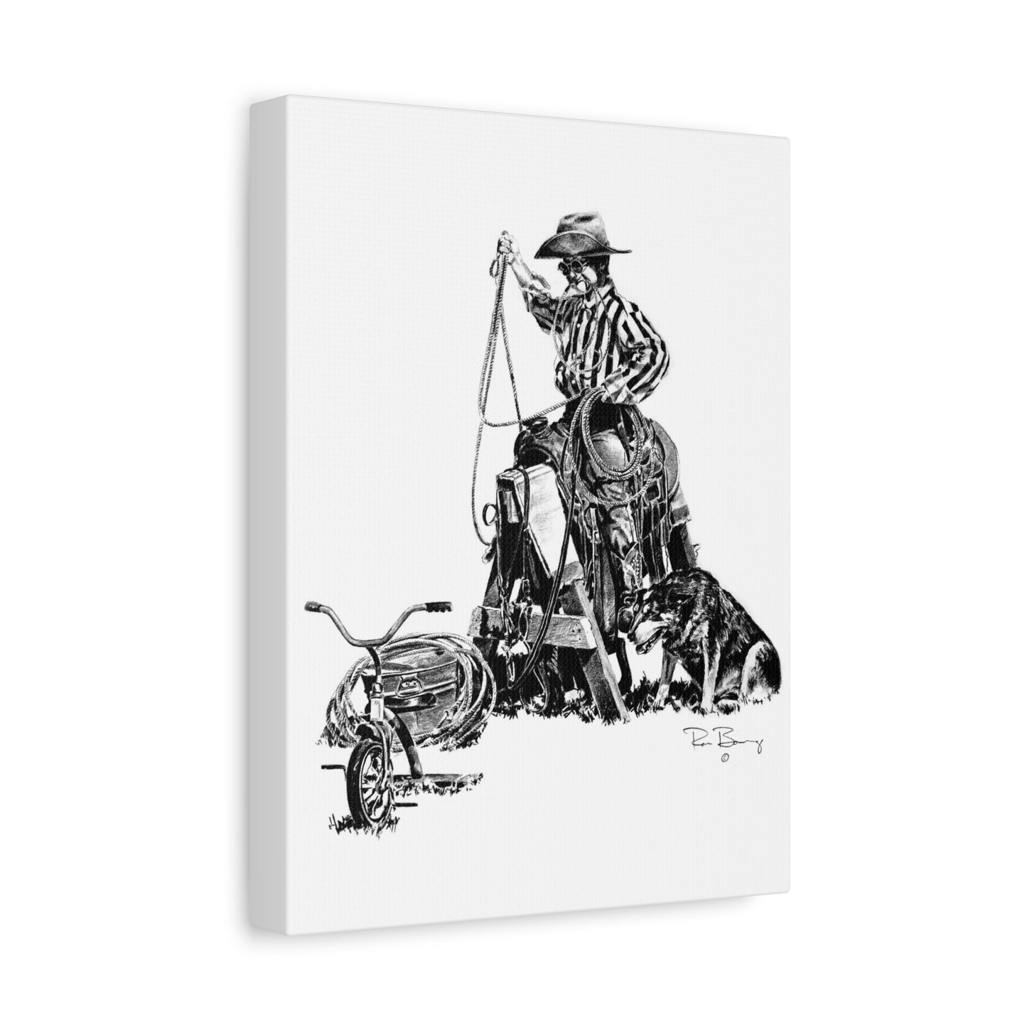 Future Team Roper Stretched Canvas