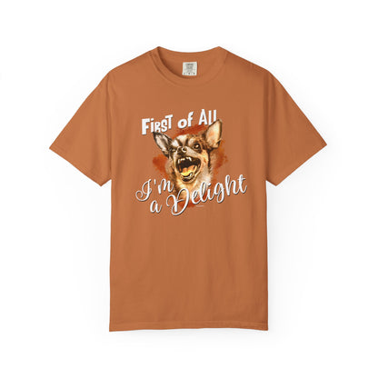 Chihuahua T-shirt - Unisex Garment-Dyed